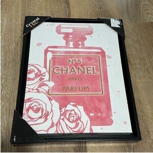 Chanel No. 5 Pink Wall Art Decor